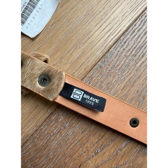 NWT Brave JOJO Leather Horsehair Belt Small 30-34  Anthropologie Western Italy main image 6